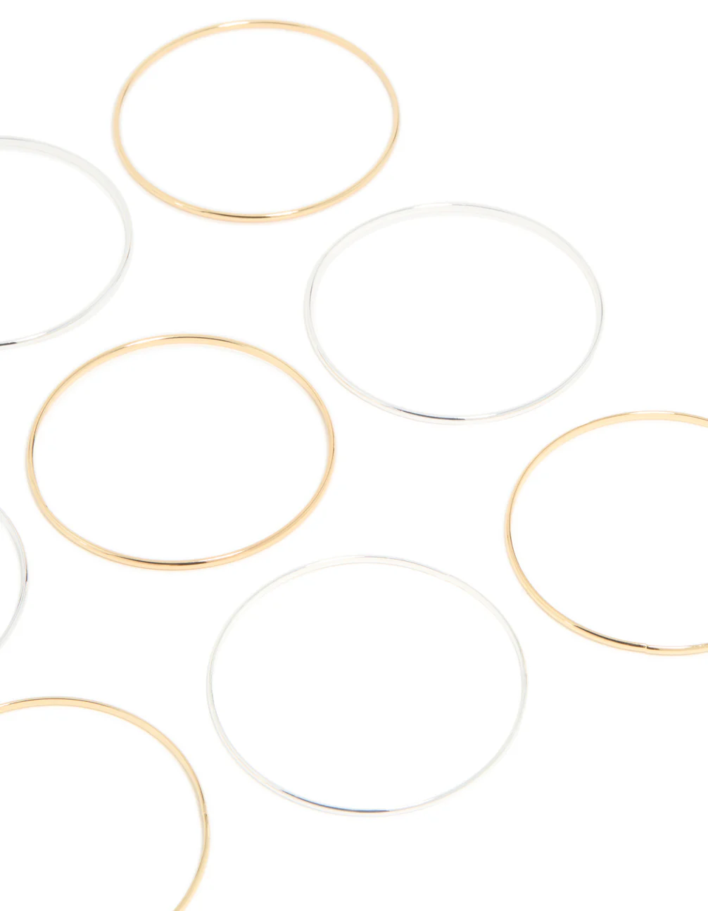 Mixed Metal Plated Thin Bangles 12-Pack - Image 3
