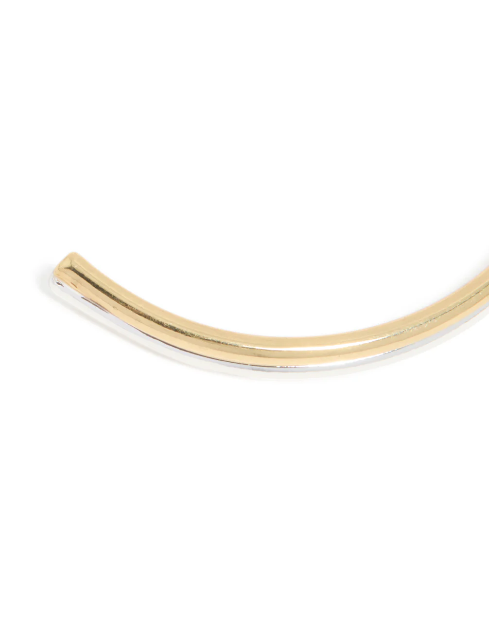 Mixed Metal Plated Thin Wire Knotted Wrist Cuff - Image 5