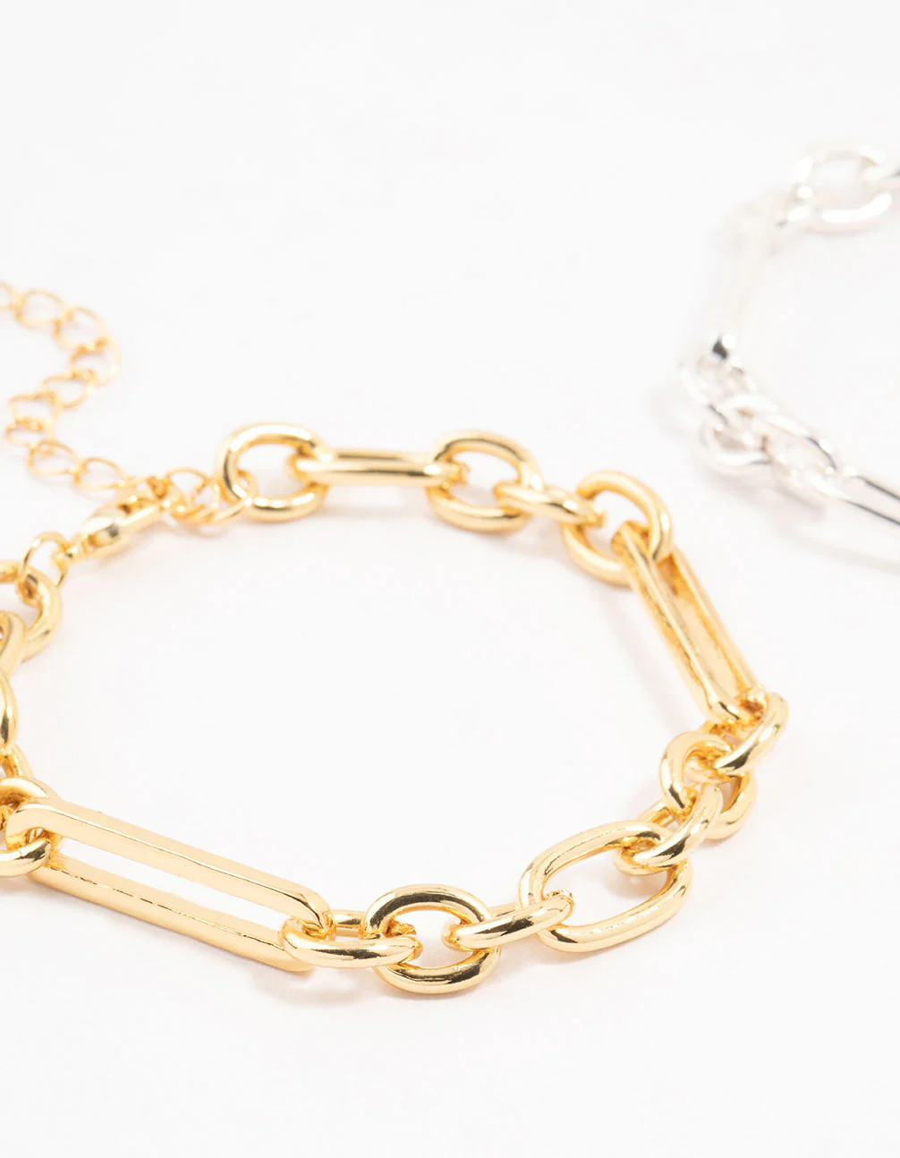 Mixed Metals Chain Bracelets 2-Pack - Image 2