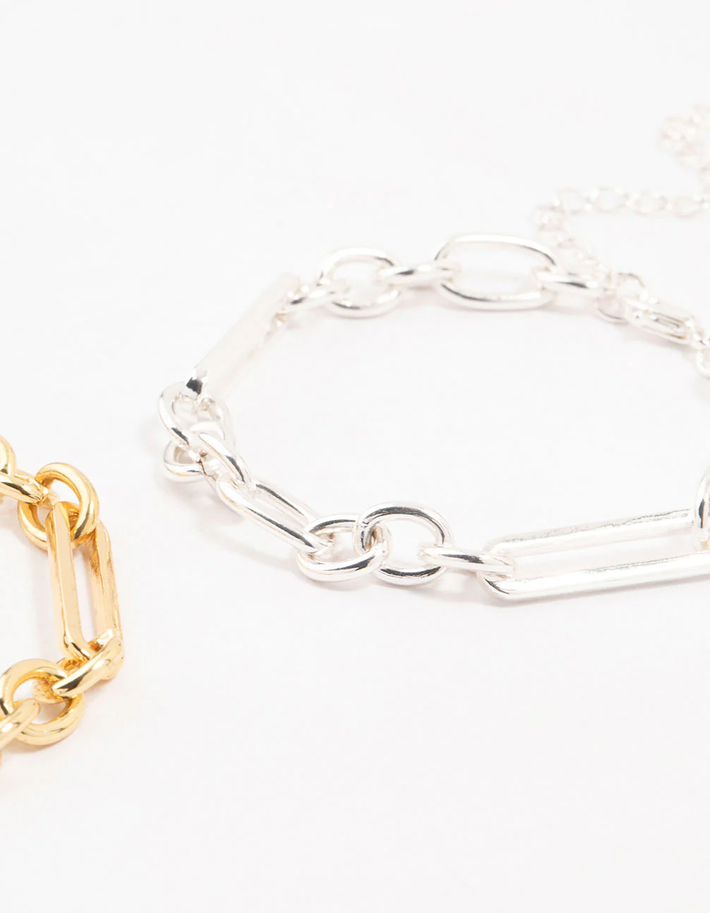 Mixed Metals Chain Bracelets 2-Pack - Image 3