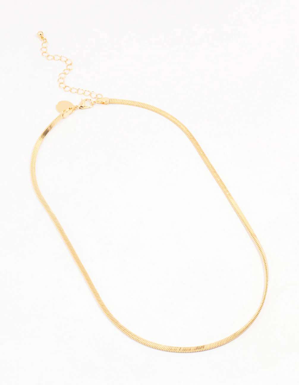 Gold Plated Clean Snake Chain Necklace - Image 2
