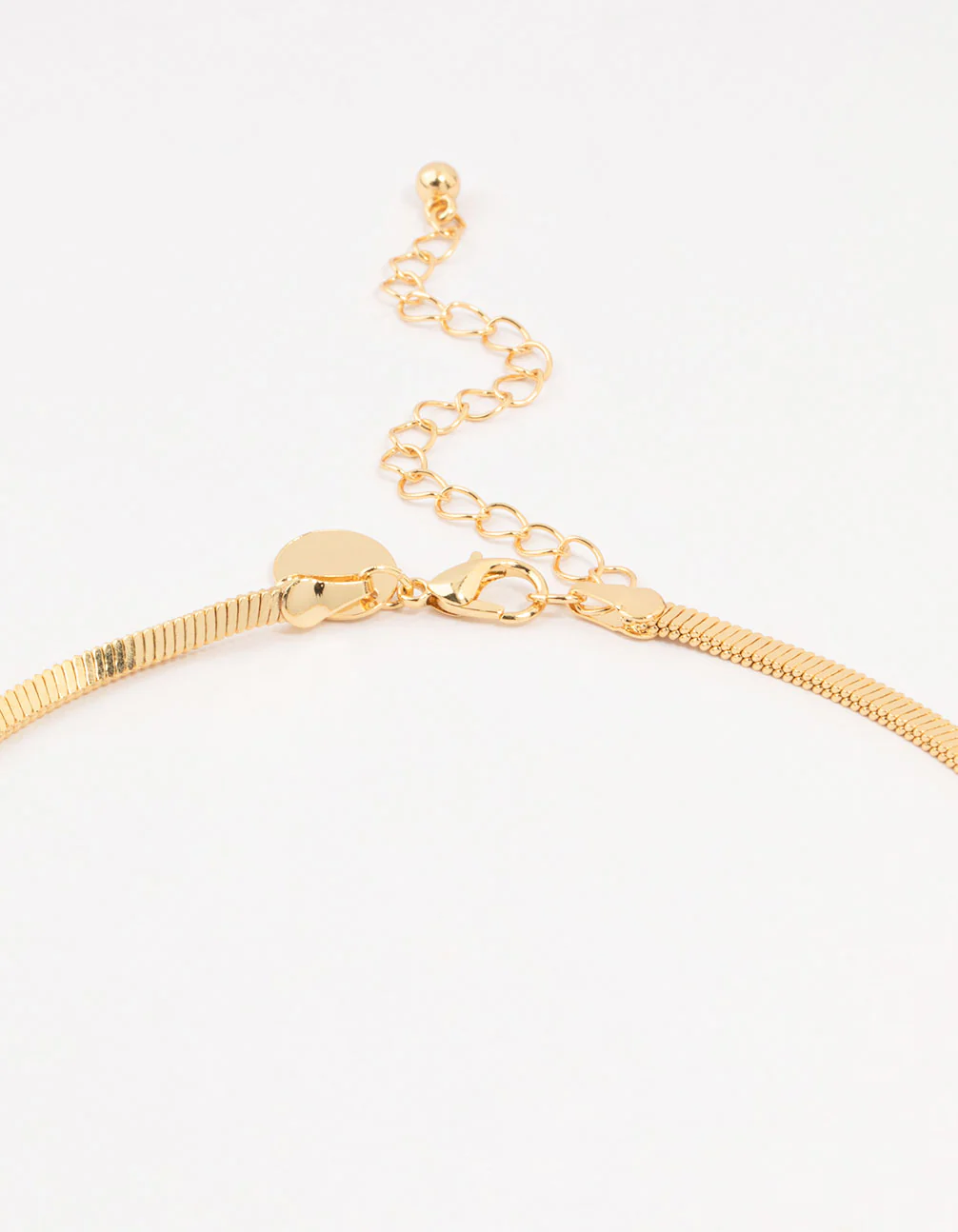 Gold Plated Clean Snake Chain Necklace - Image 3
