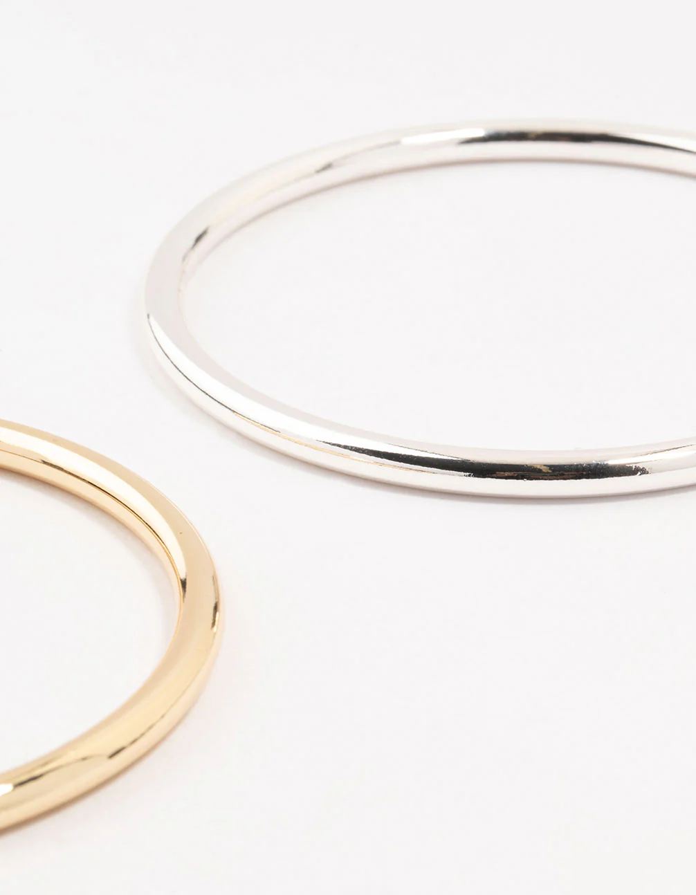 Mixed Metals Round Bangles 2-Pack - Image 3