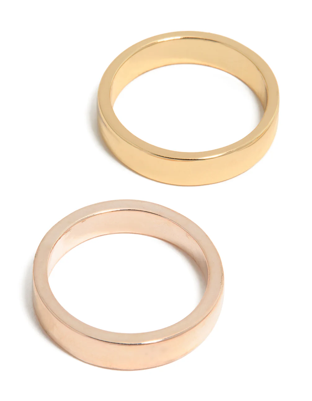 Mixed Metals Smooth Rings 3-Pack - Image 2