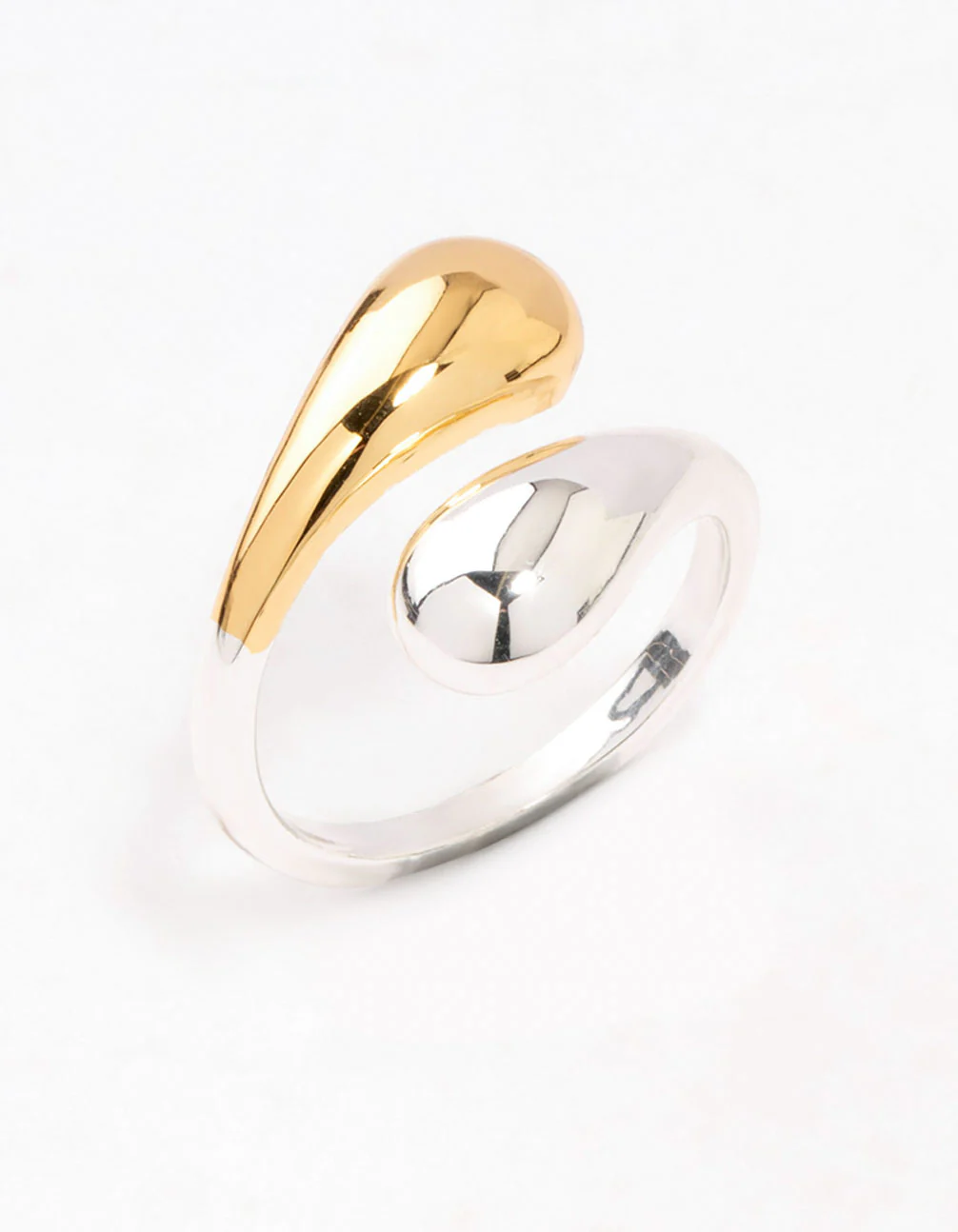 Mixed Puffy Double End Wrapped Ring - Image 2