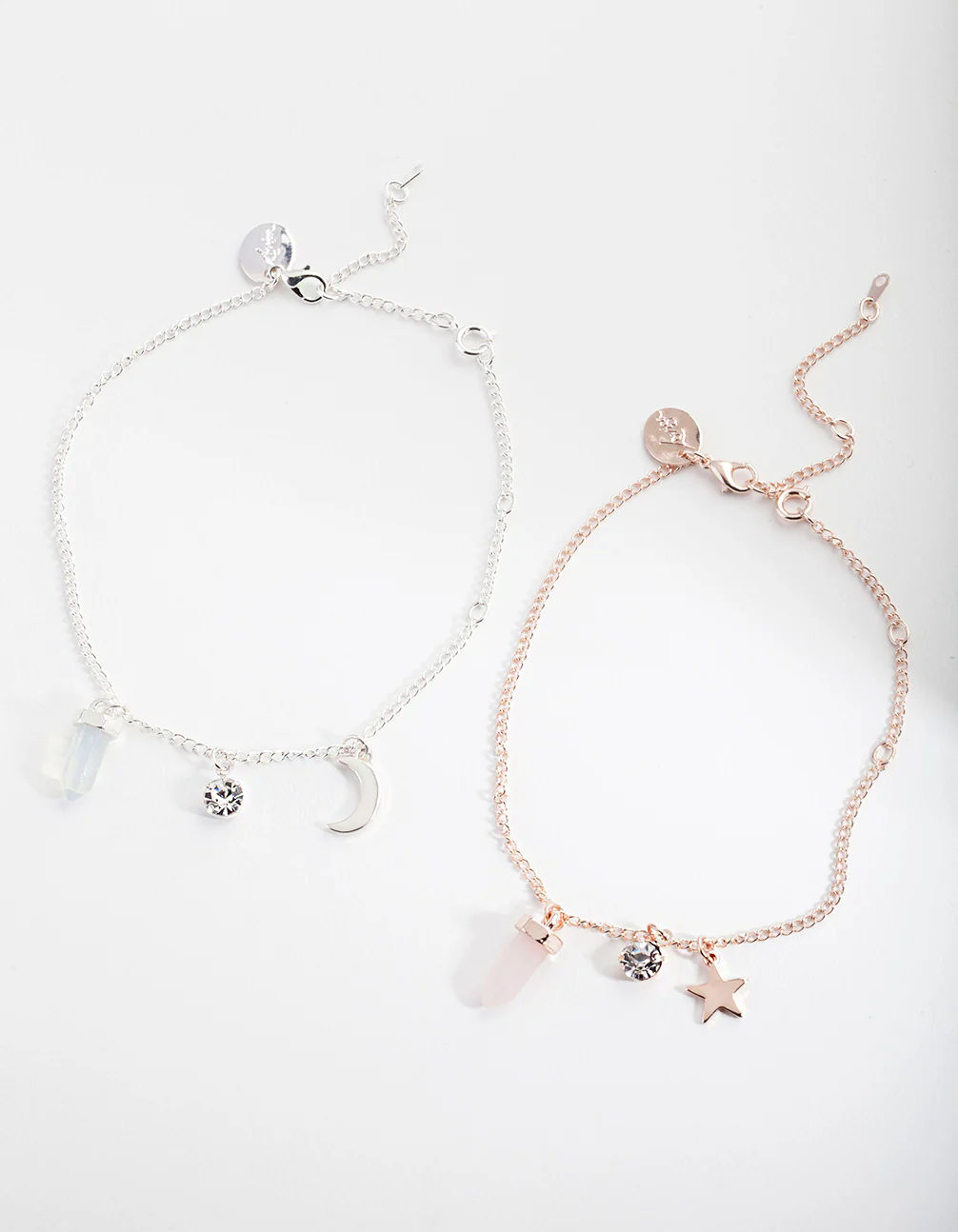 Moonstone & Rose Quartz Charm Bracelet Gift Box - Image 2