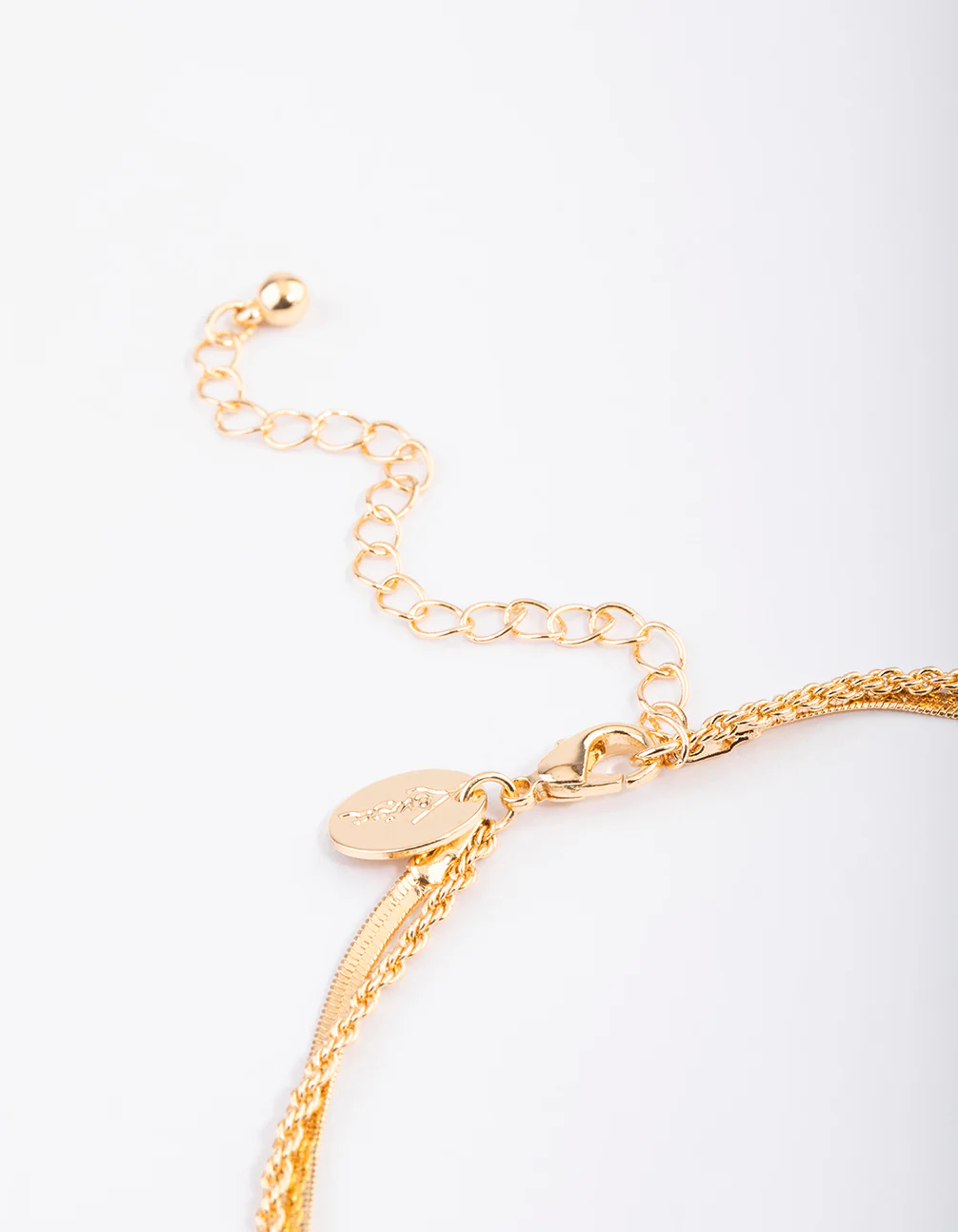 Gold Layered Snake Twist Necklace & Earrings Set - Image 3