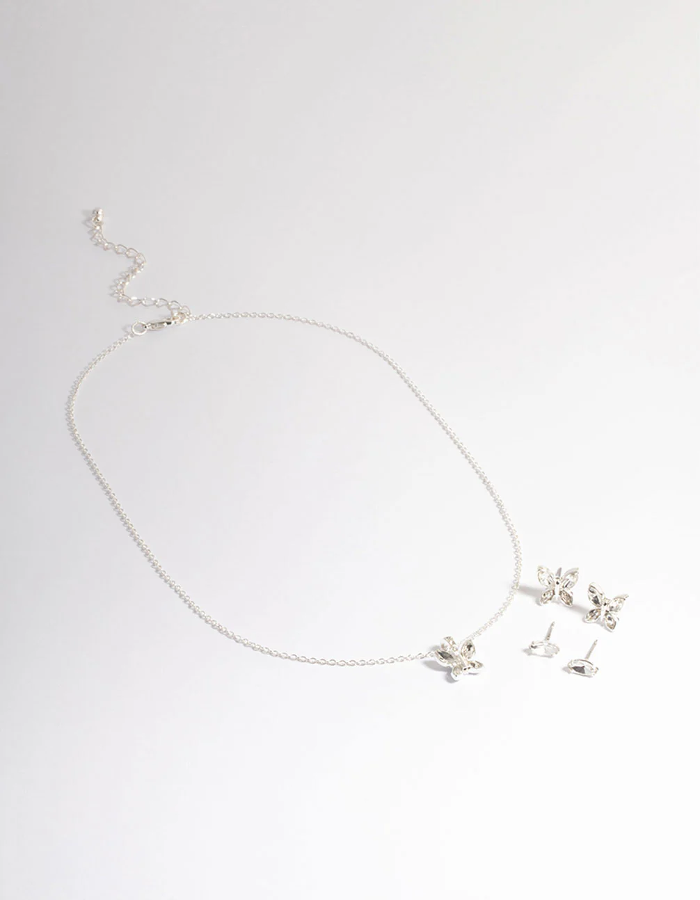 Silver Butterfly Jewellery Set - Image 2