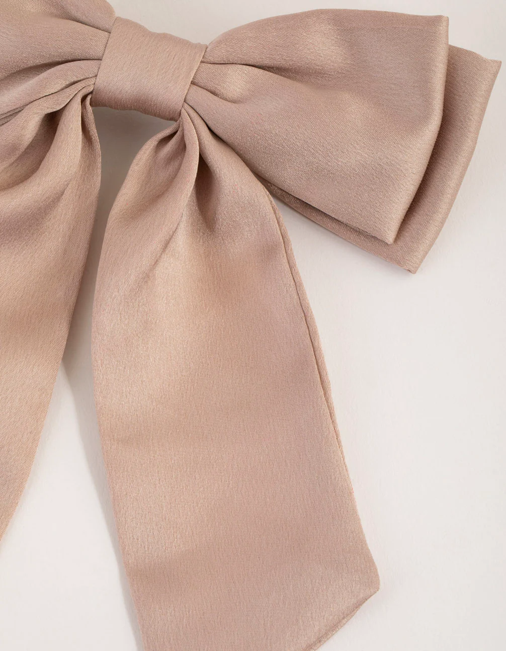 Muted Blush Relaxed Bow Clip - Image 2