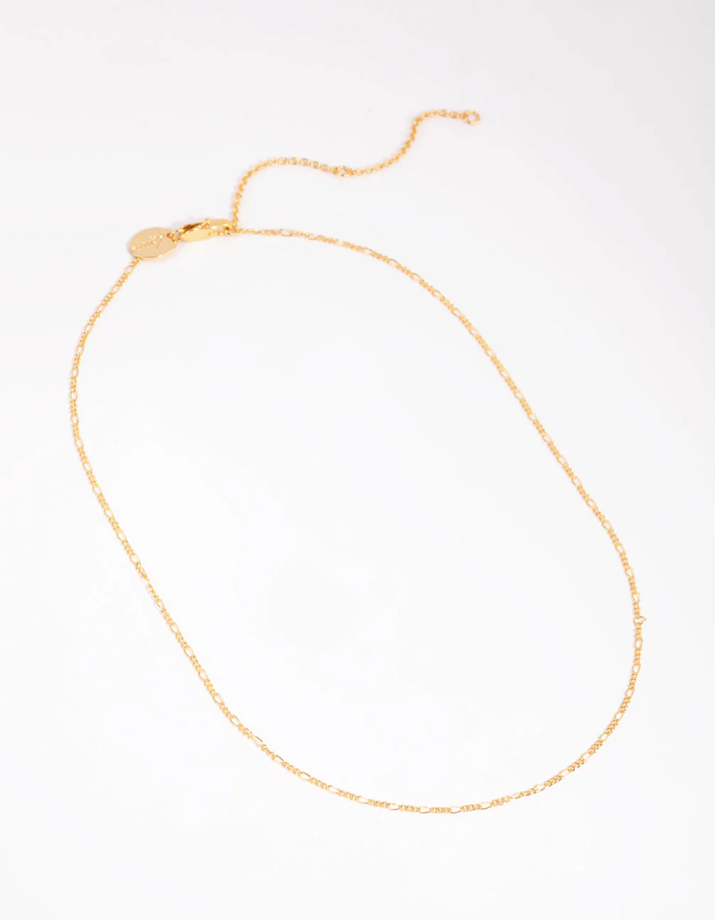Gold Plated Short Figaro Necklace - Image 2
