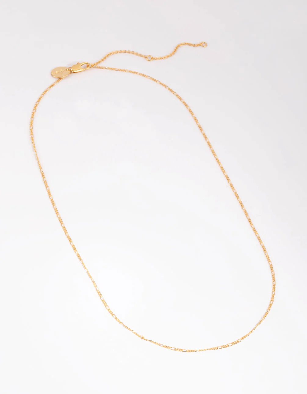Gold Plated Medium Figaro Necklace - Image 2