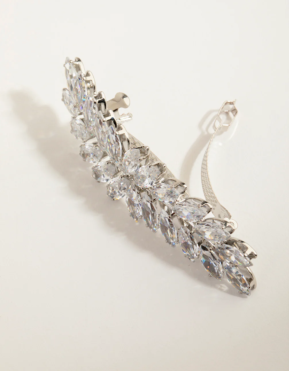 Navette Crystal Laurel Clip - Image 2
