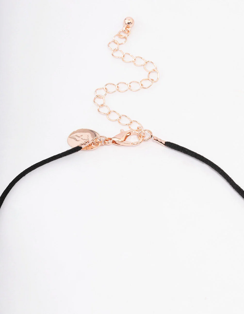 Navy Puffy Love Heart Cord Necklace - Image 3