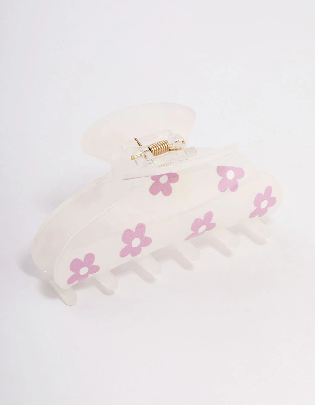 Acrylic Purple Flower Claw Clip - Image 2
