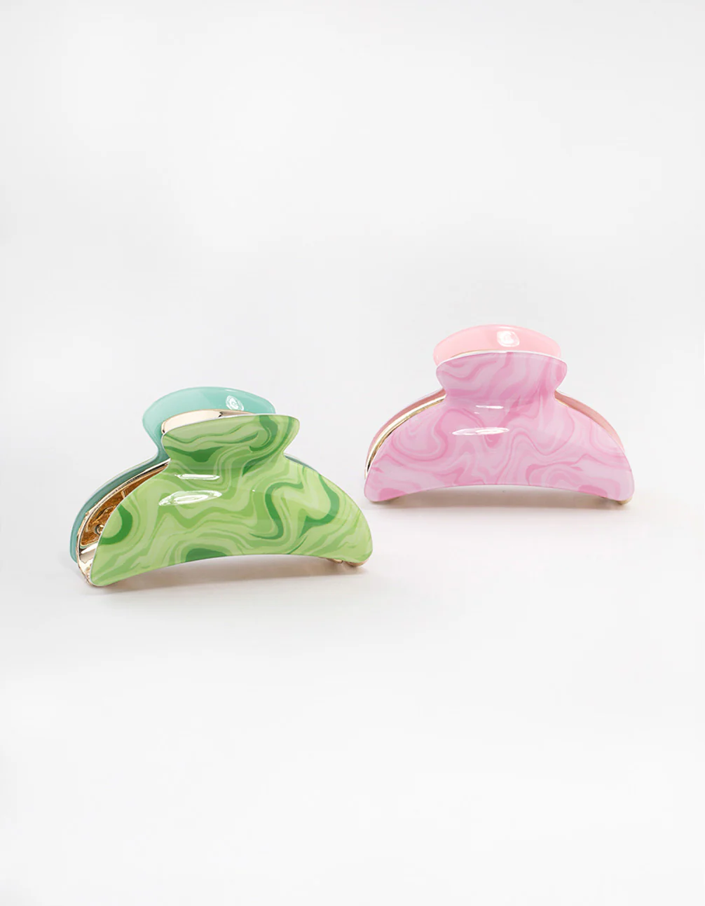 Acrylic Swirl Claw Clip Pack - Image 2