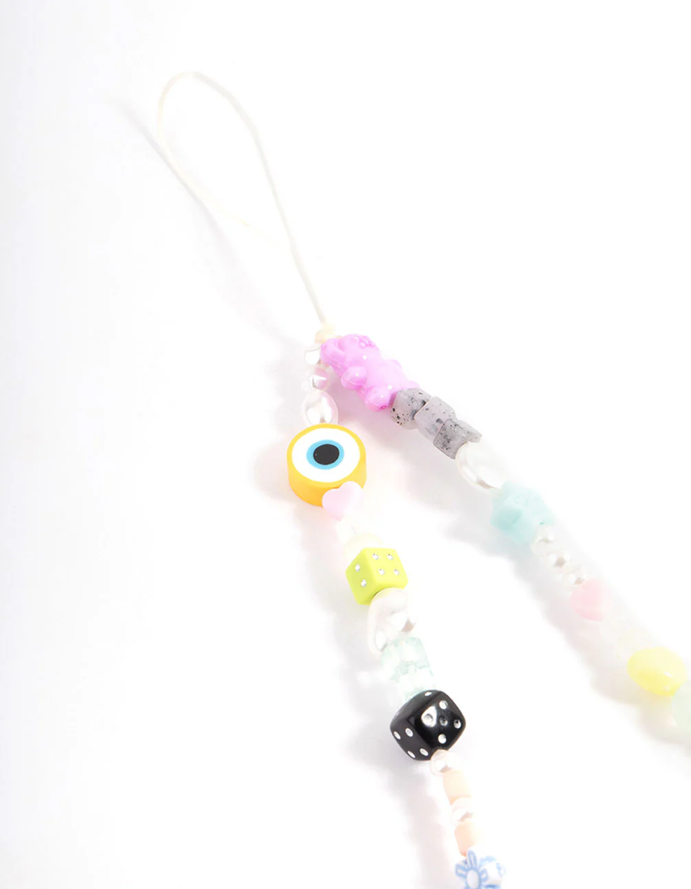 Dice Beaded Phone Charm - Image 3