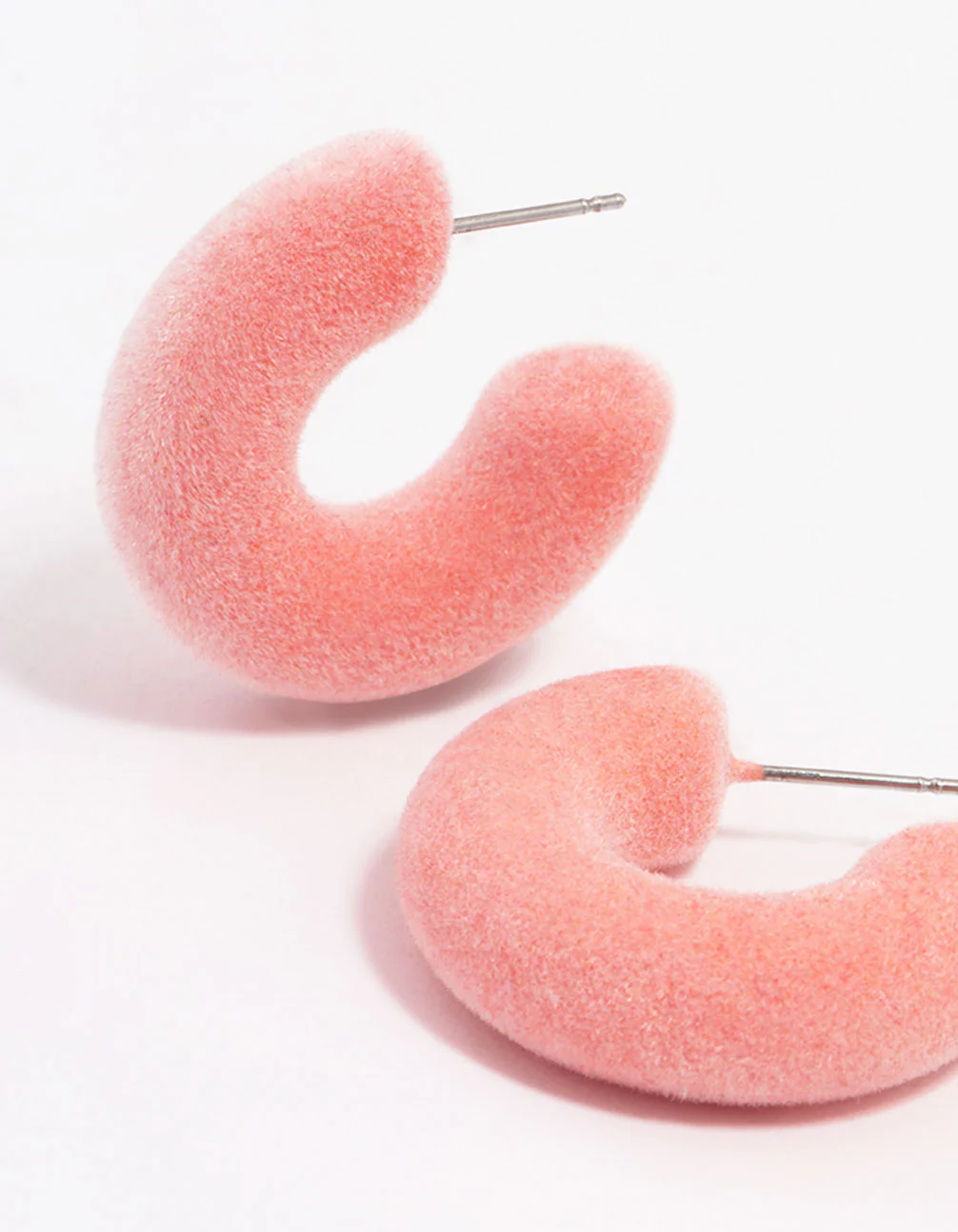 Pink Flick Hoop Earrings - Image 2