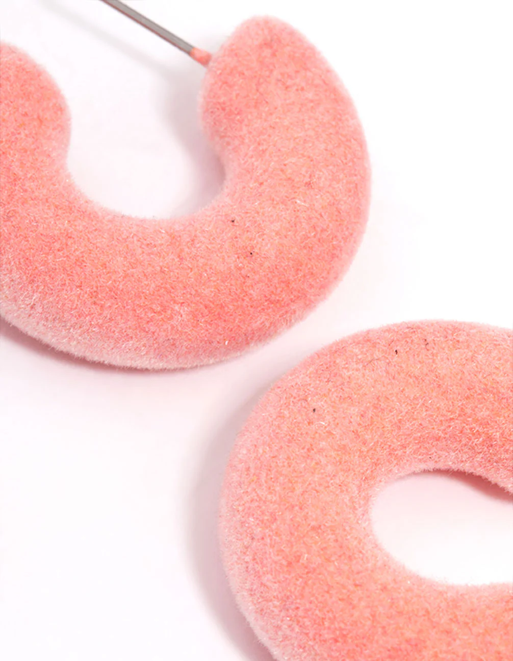 Pink Flick Hoop Earrings - Image 3