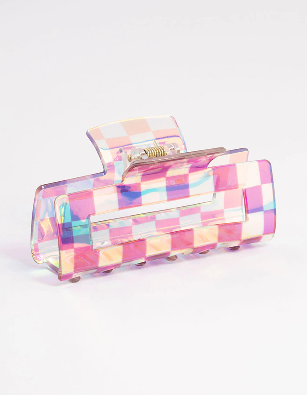 Purple Checkered Claw Clip - Image 2