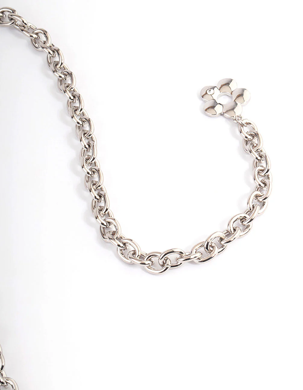 Silver Flower Charm Belt - Image 3