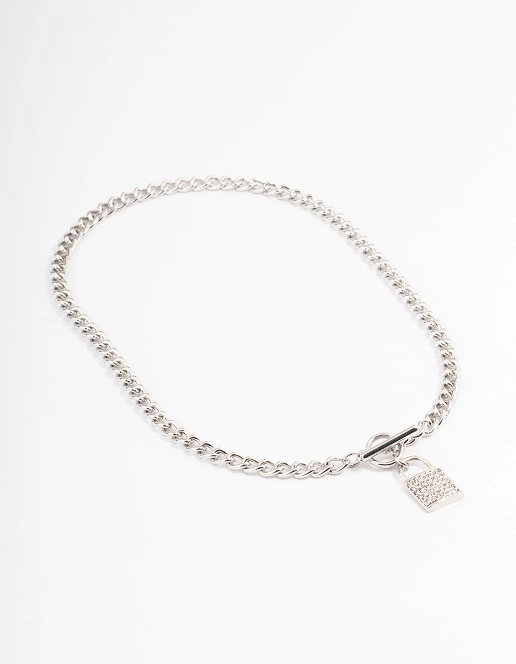 Silver Locket Pendant Necklace - Image 2