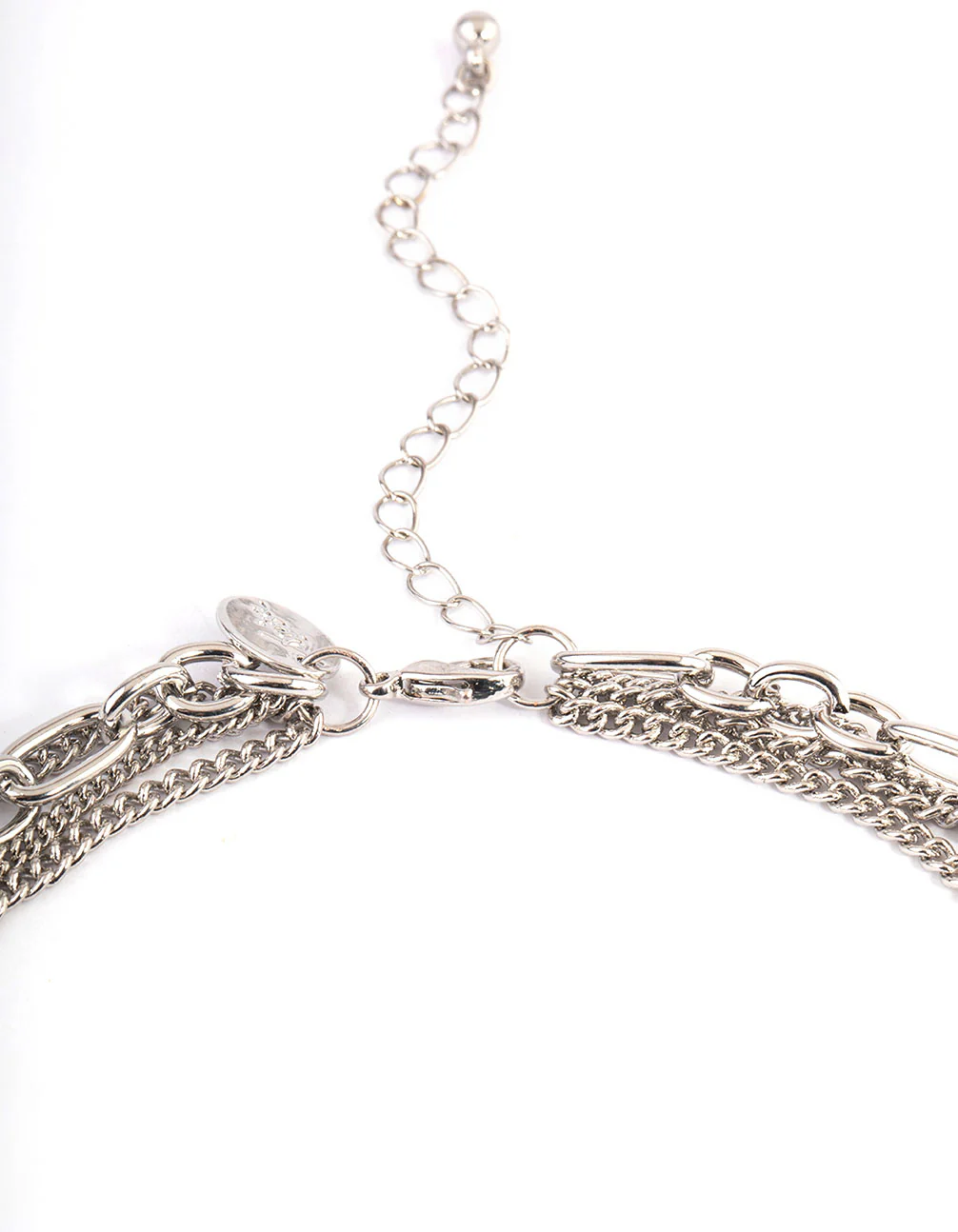 Silver Layered Necklace - Image 3