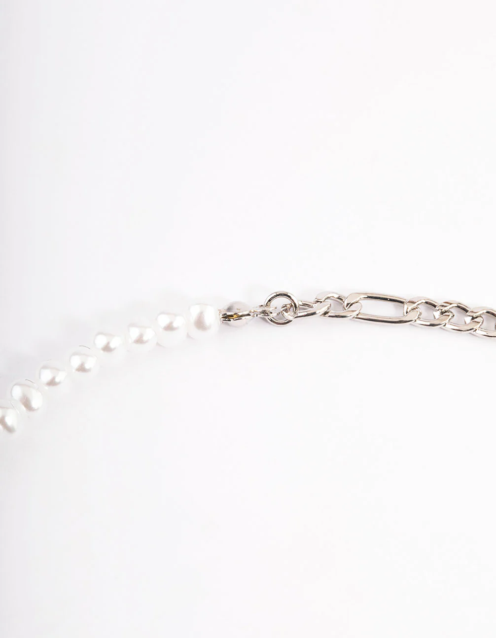 Purple Mushroom Pearl Chain Necklace - Image 3