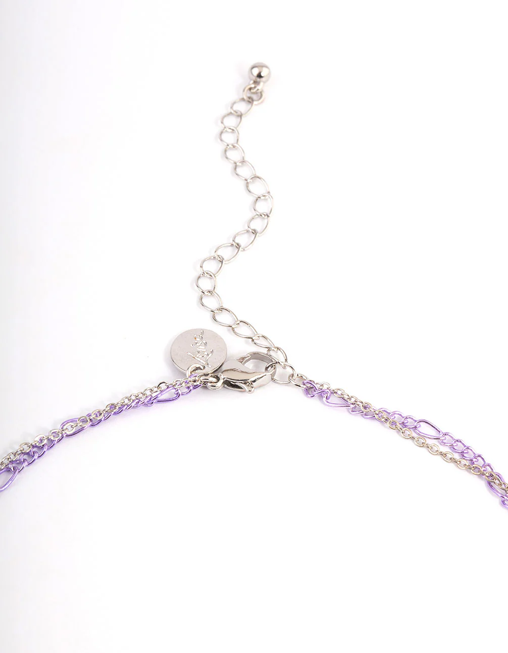 Purple Multi-Row Butterfly Necklace - Image 3