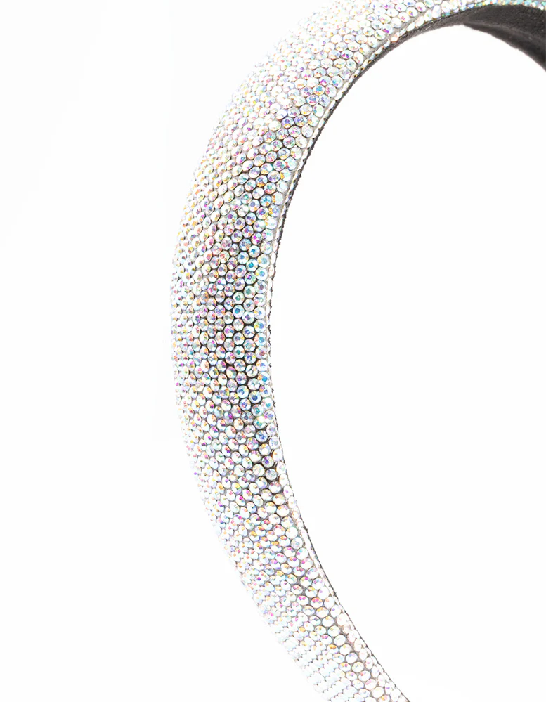 Fabric Diamante Padded Headband - Image 2