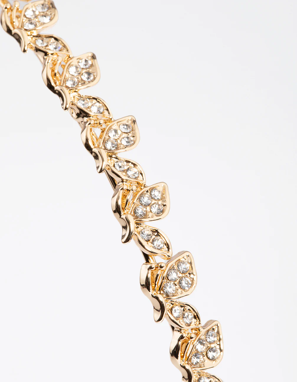 Gold Butterfly Diamante Headband - Image 3