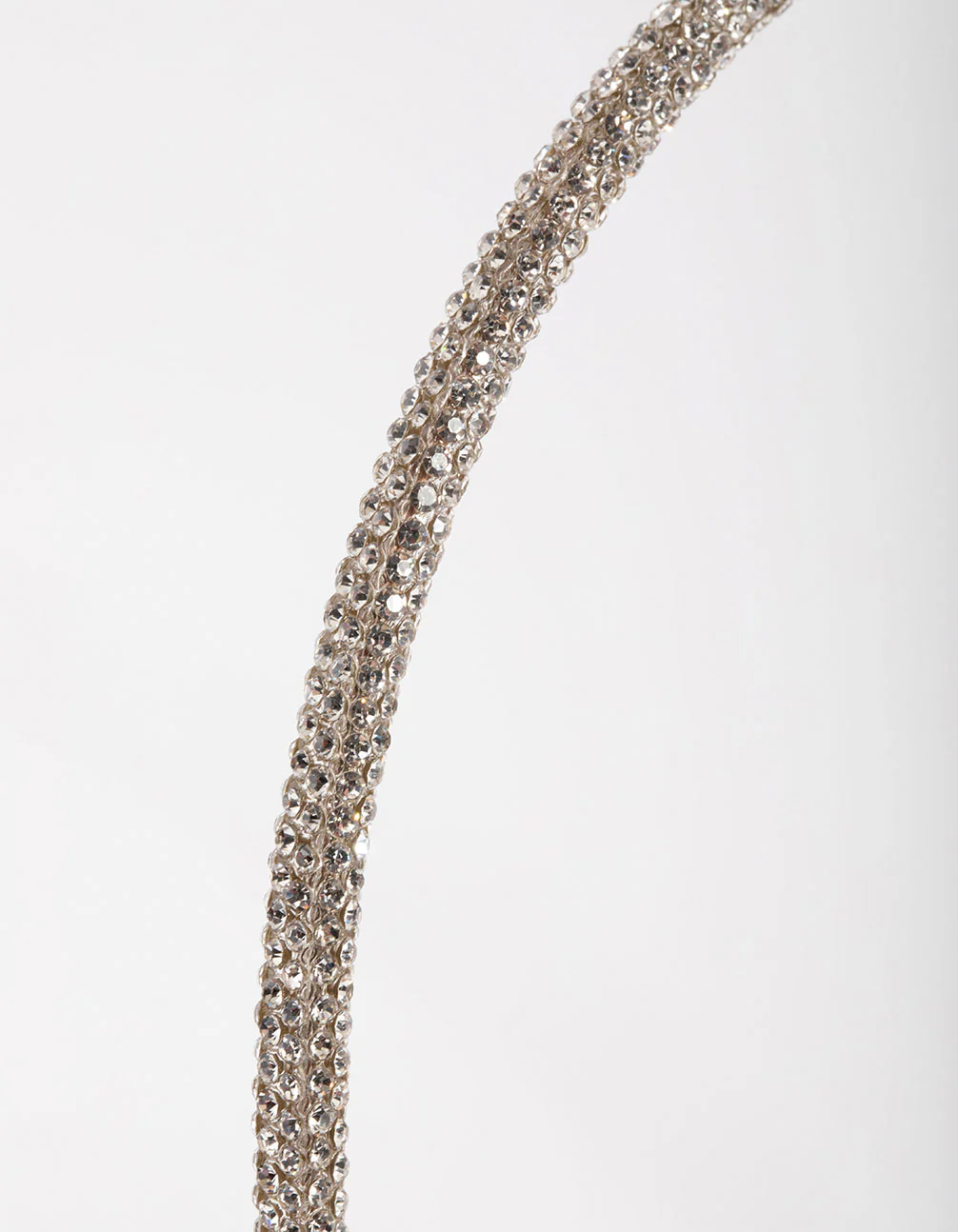 Silver Rounded Diamante Headband - Image 2