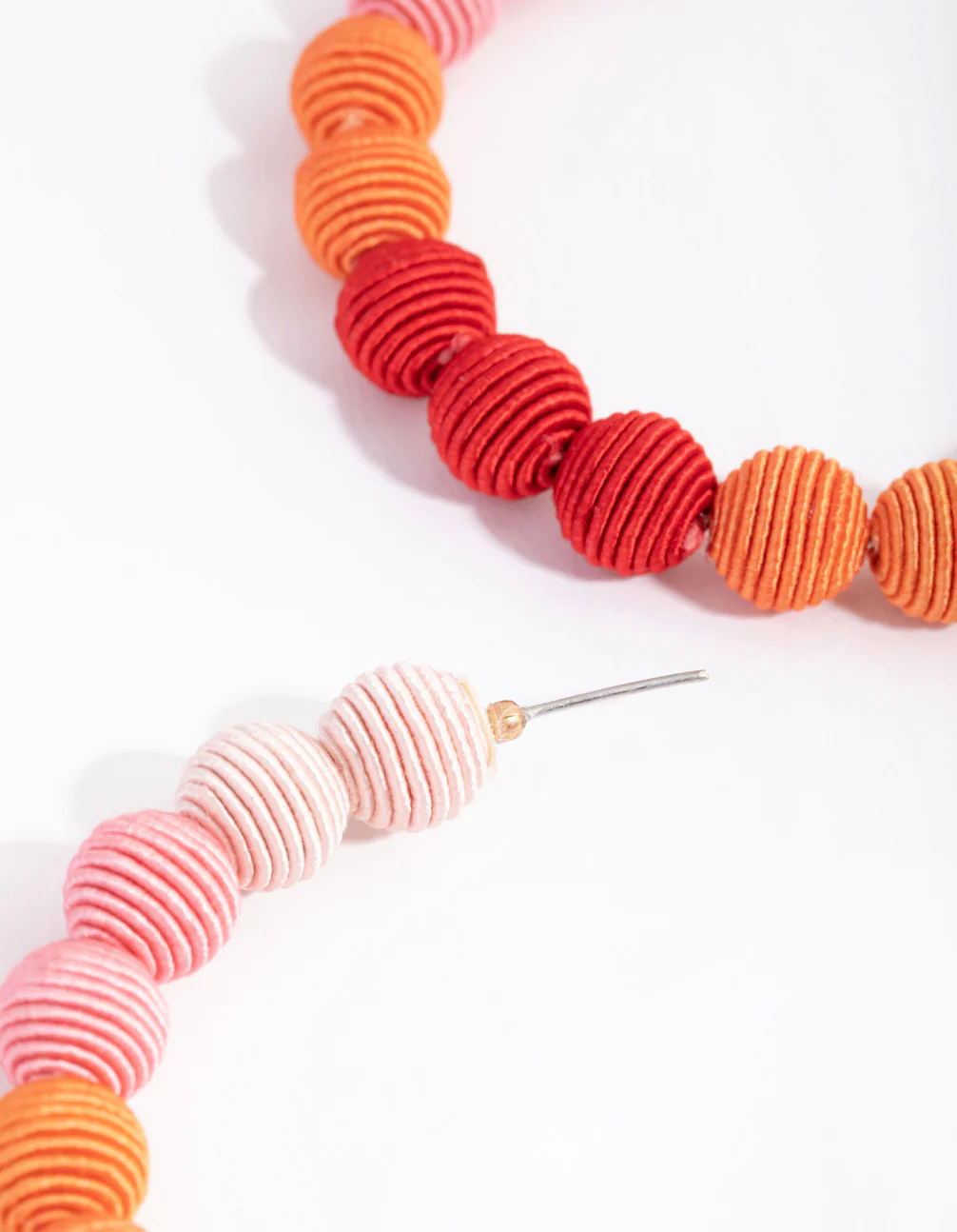 Gold Ombre Balls C-Hoop Earrings - Image 2