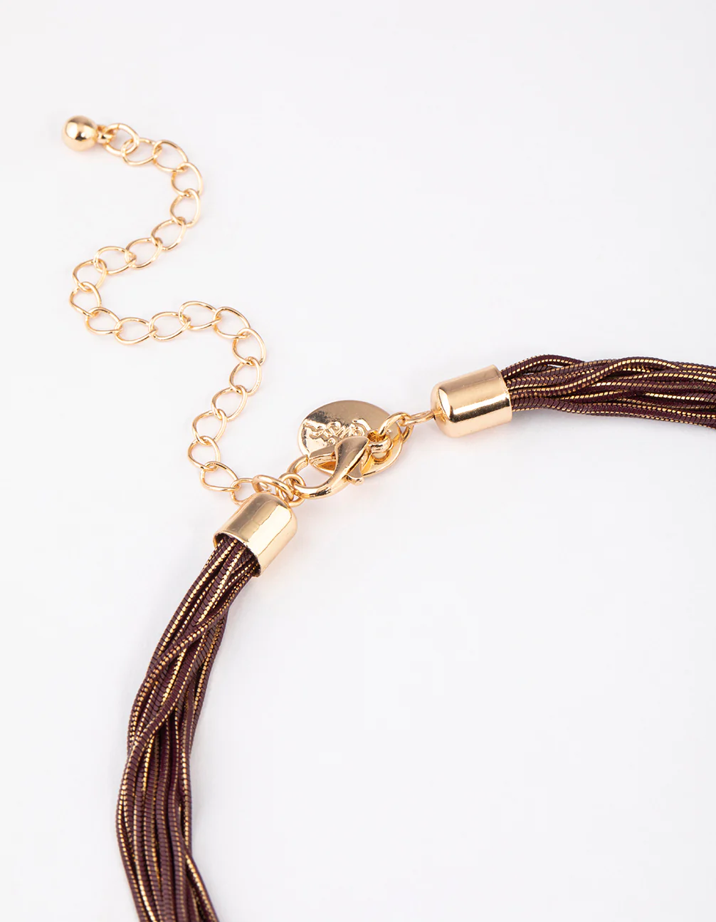 Gold Coated Snake Chain Melted Necklace - Image 3