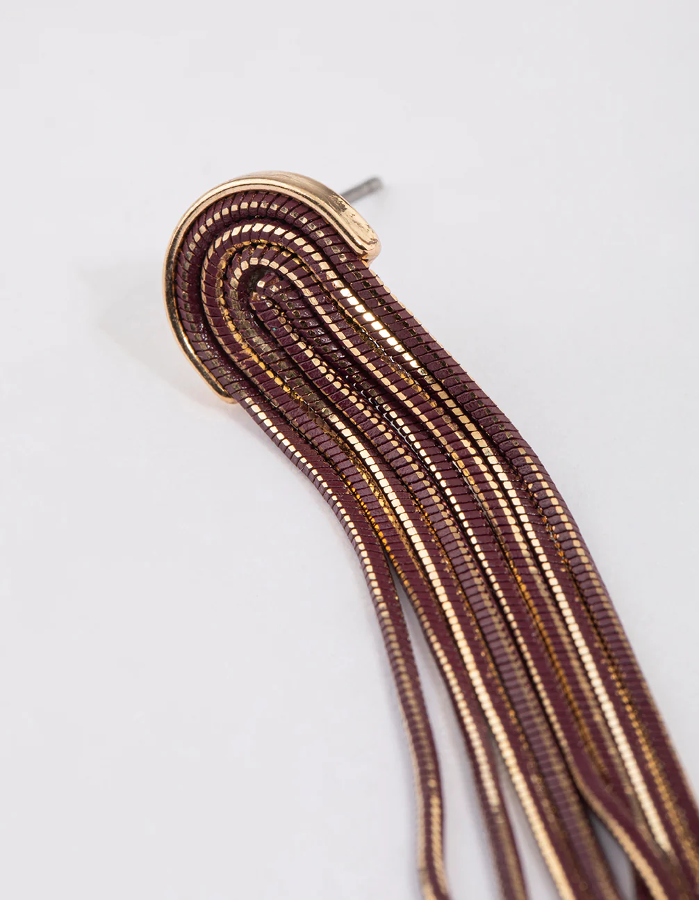 Gold Mini Waterfall Cutchain Earrings - Image 3