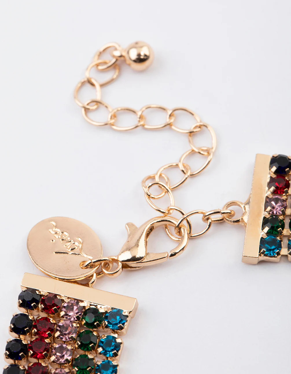 Gold Multi-Row Cup Chain Bracelet - Image 3