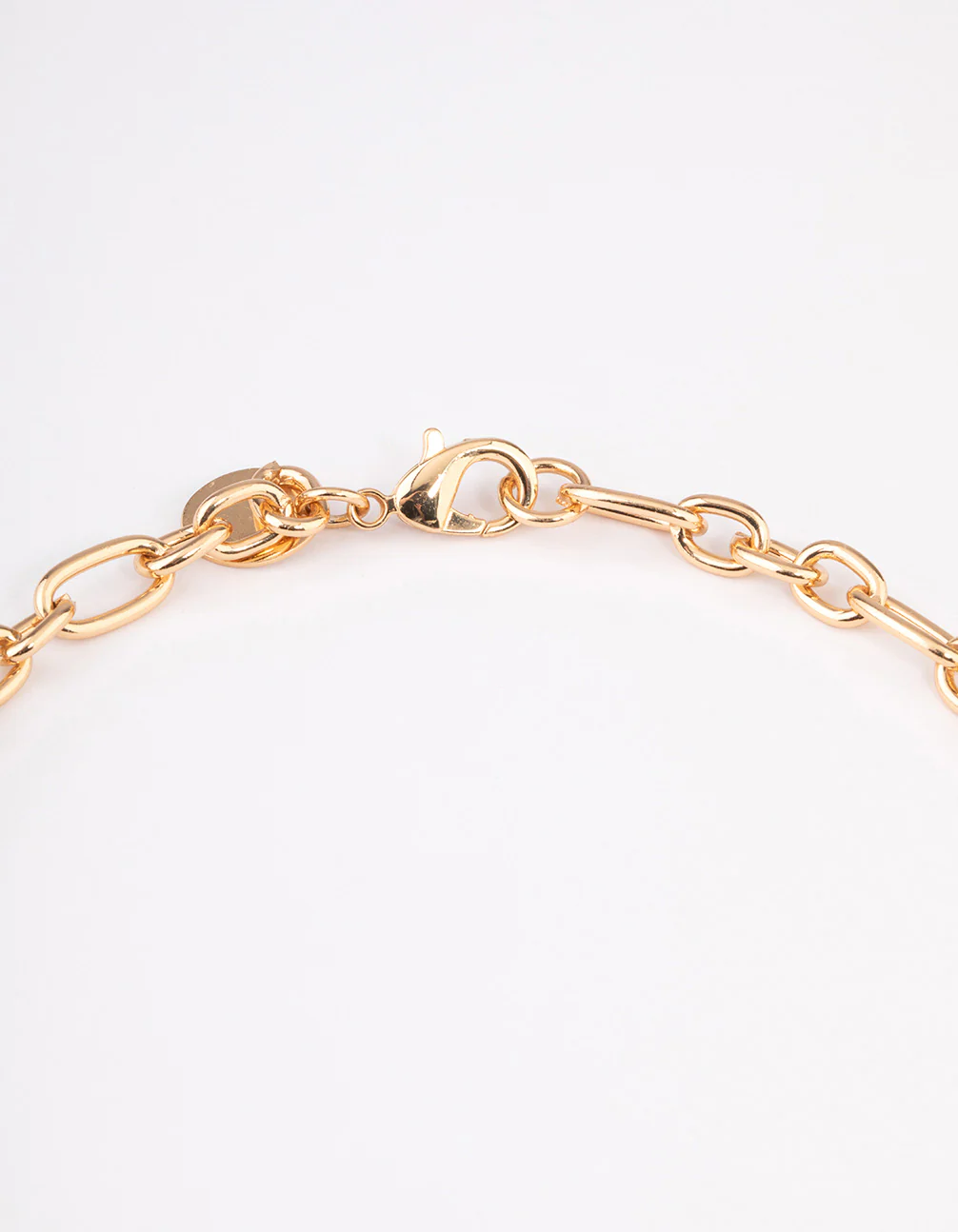 Gold Mixed Stone Disc Necklace - Image 3