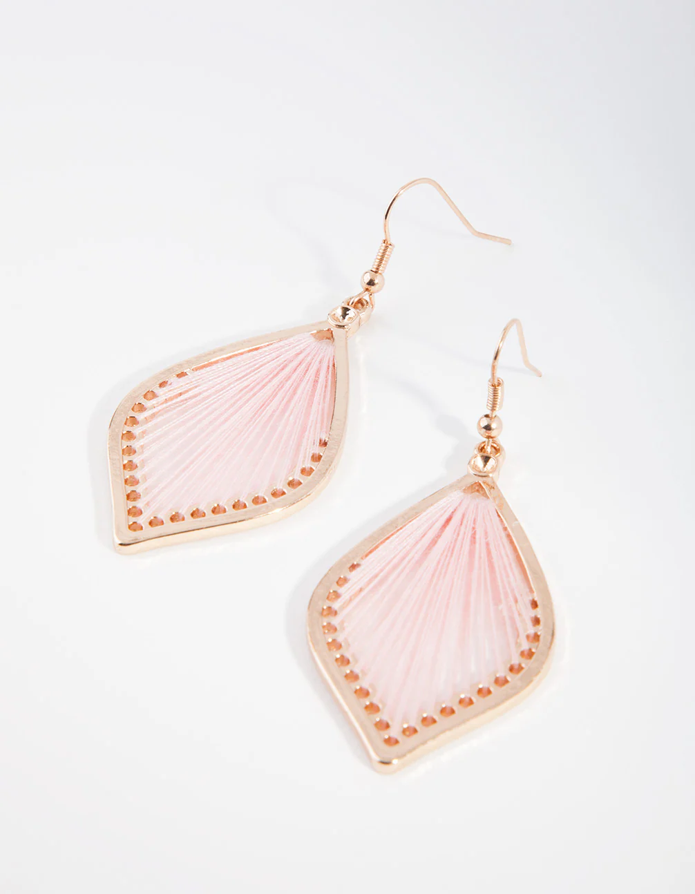 Gold Blush Harp Drop Earrings - Image 2