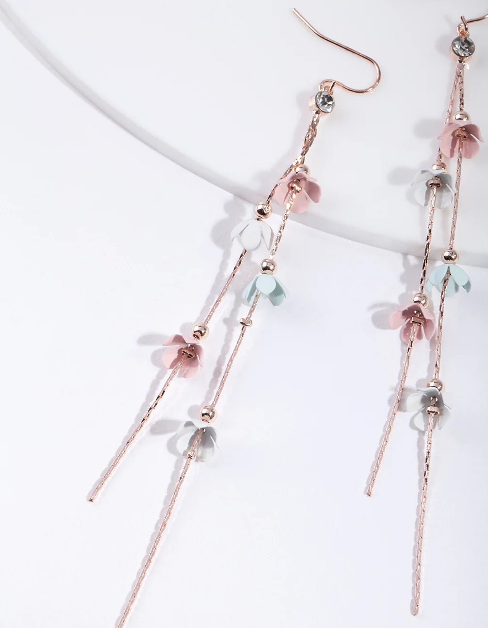 Mixed Pastel Flower Earrings - Image 2