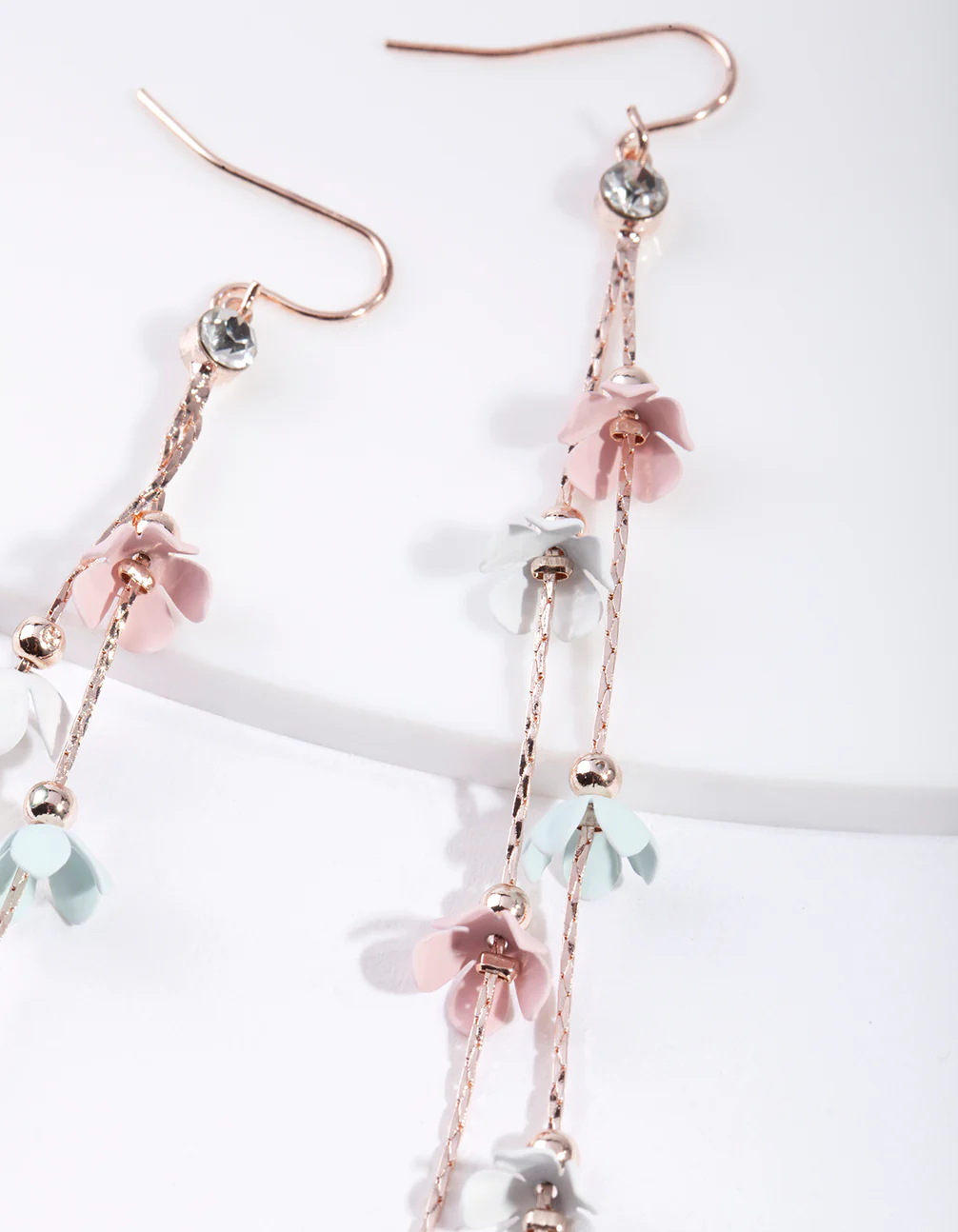 Mixed Pastel Flower Earrings - Image 3