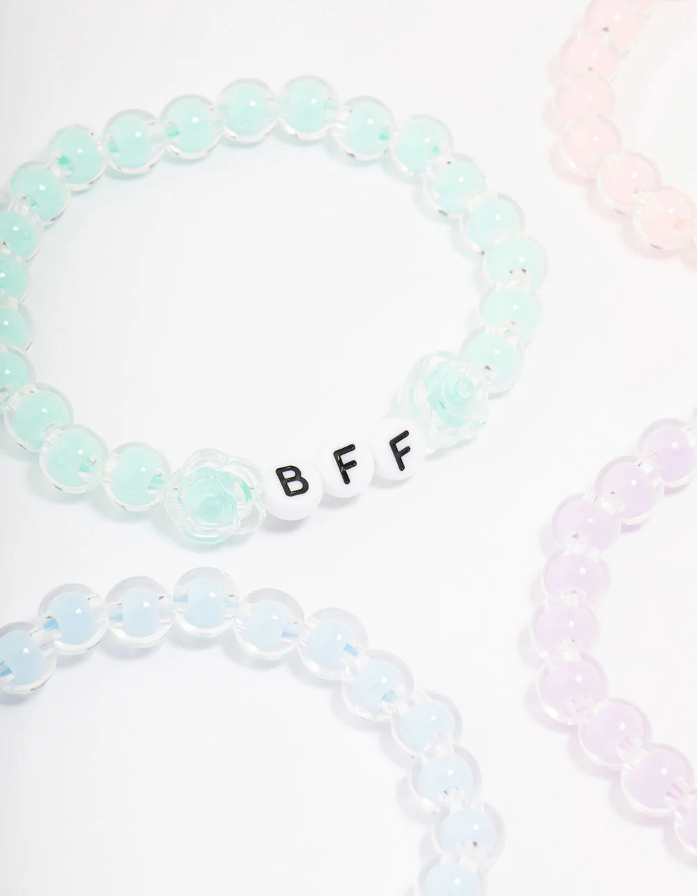 Pastel Beaded Friendship Bracelet 5-Pack - Image 2