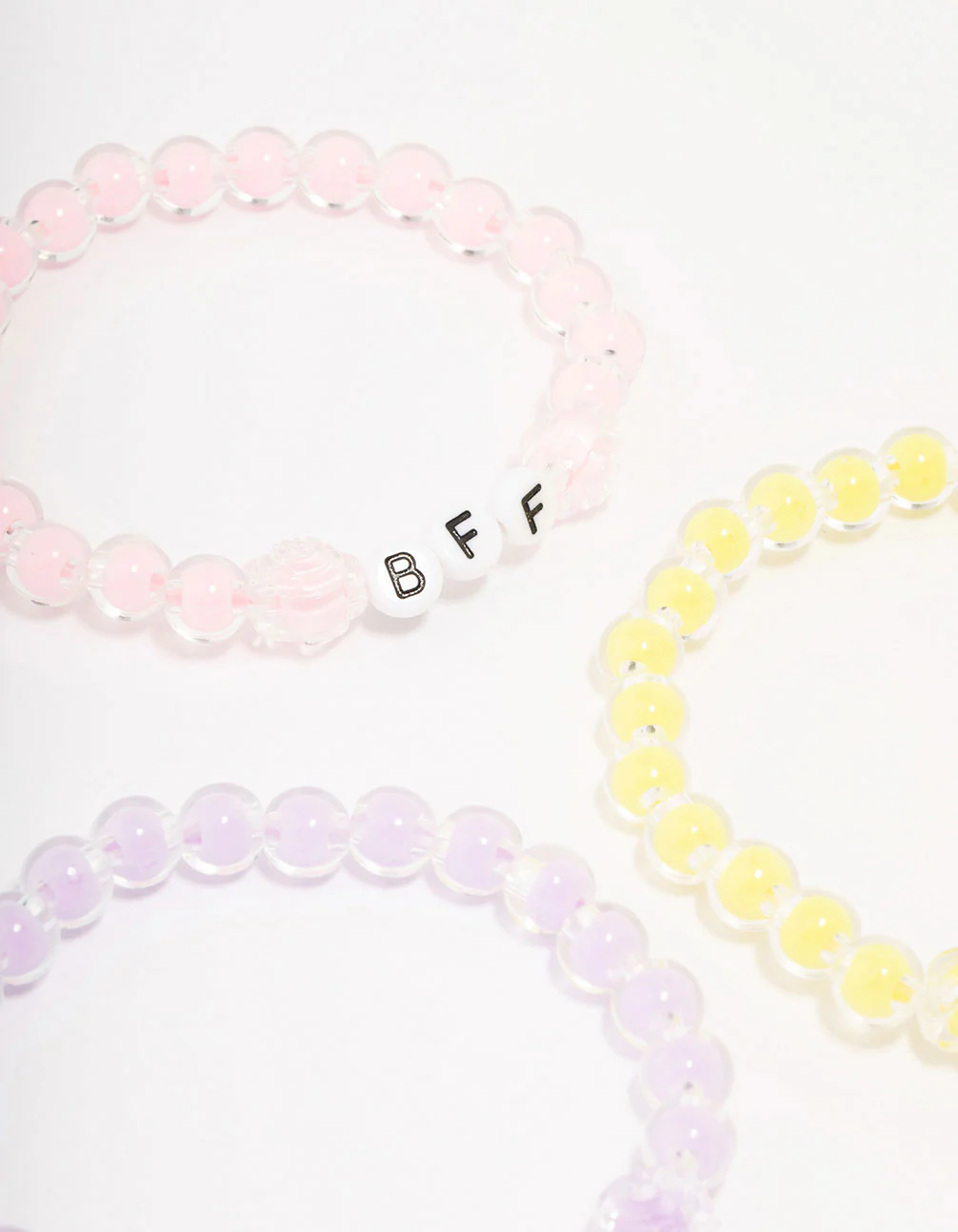 Pastel Beaded Friendship Bracelet 5-Pack - Image 3
