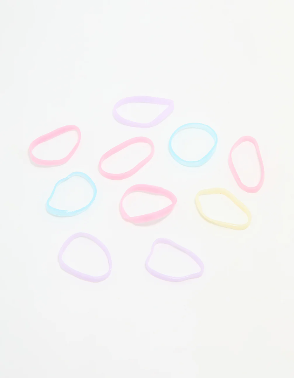 Pastel Elastic Hair Ties 350-Pack - Image 3