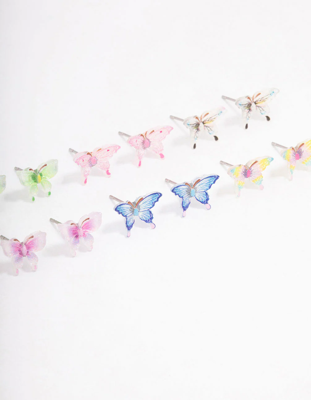Pastel Mixed Butterfly Earring 8-Pack - Image 3