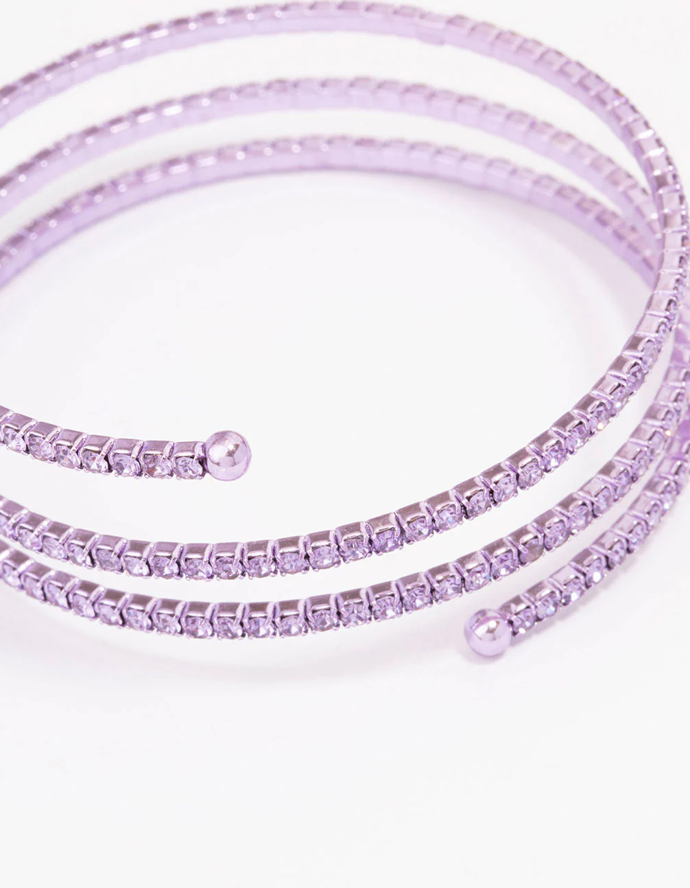 Lilac Cup Chain Wrapped Wrist Cuff - Image 3