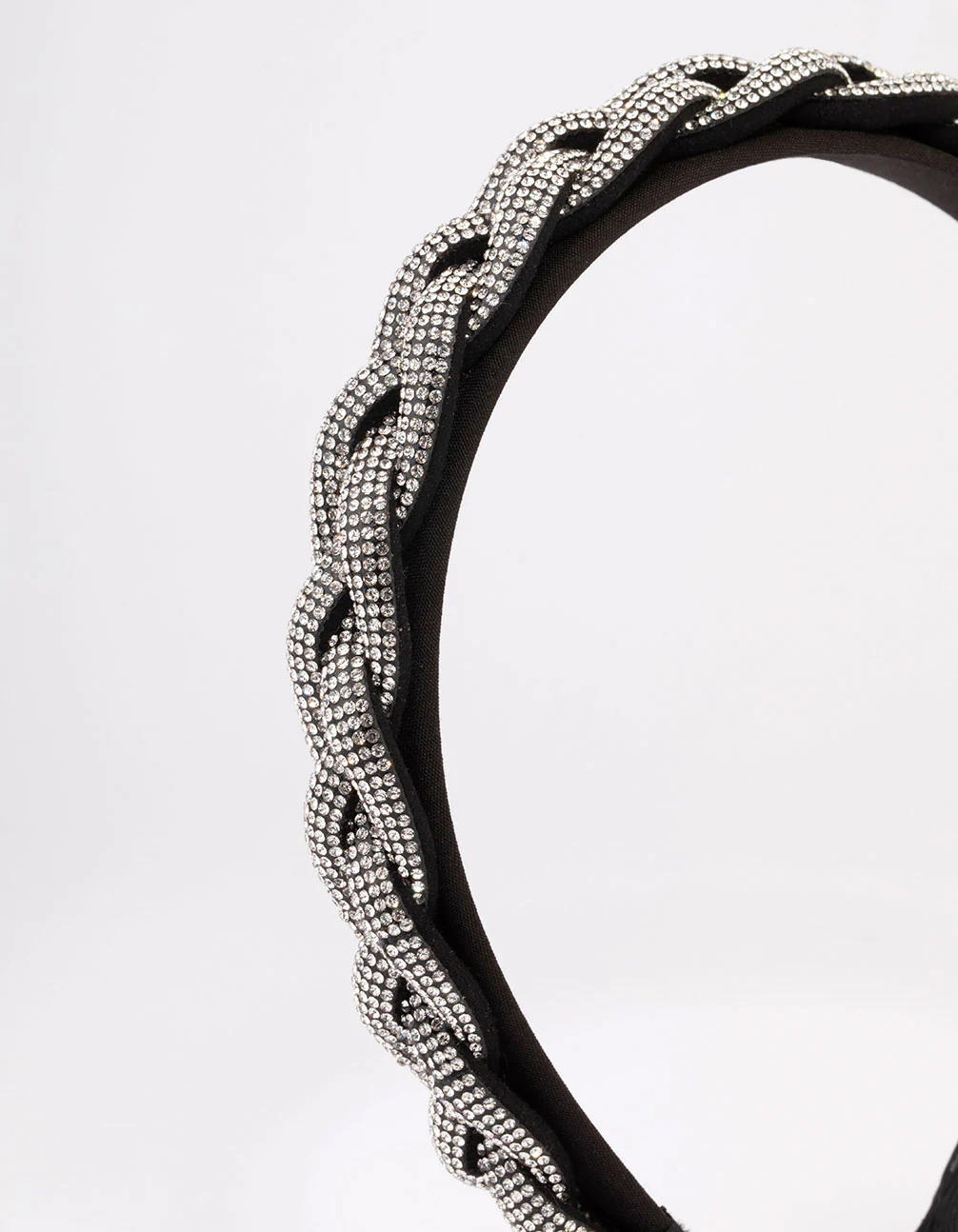 Fabric Diamante Twisted Headband - Image 2