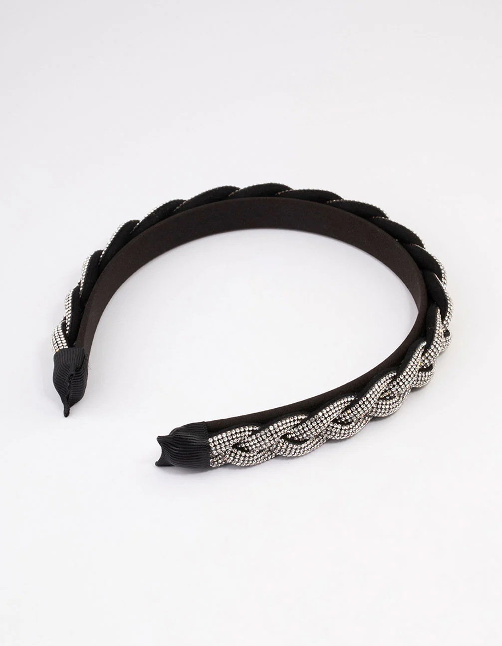 Fabric Diamante Twisted Headband - Image 3
