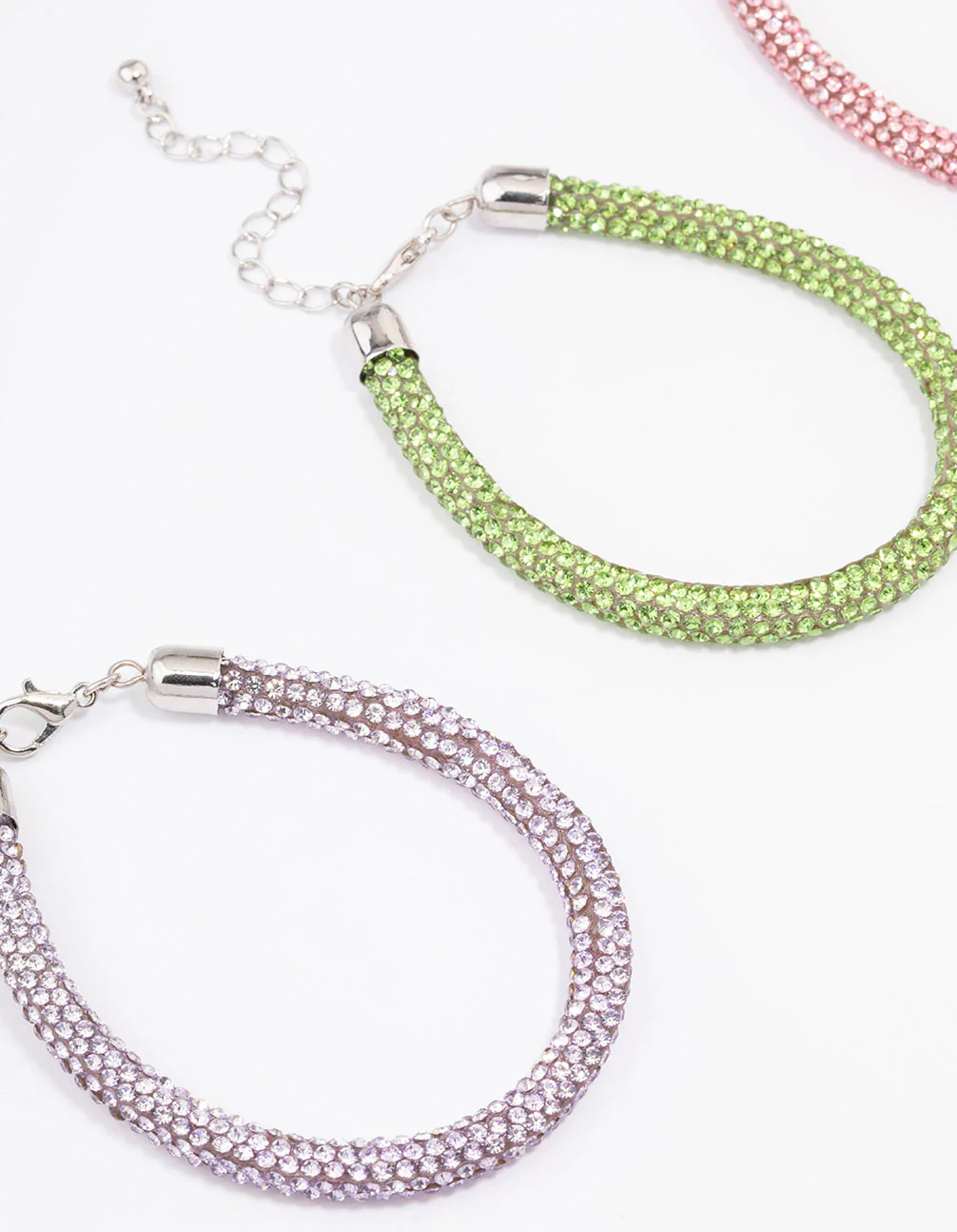 Silver Diamante Bracelet 3-Pack - Image 2