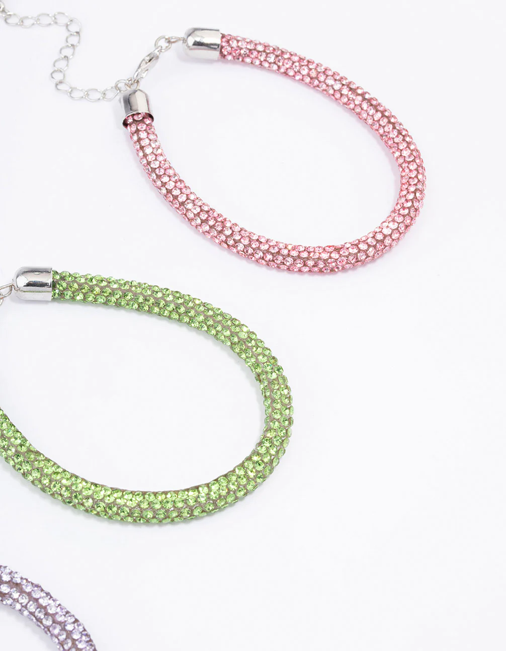 Silver Diamante Bracelet 3-Pack - Image 3
