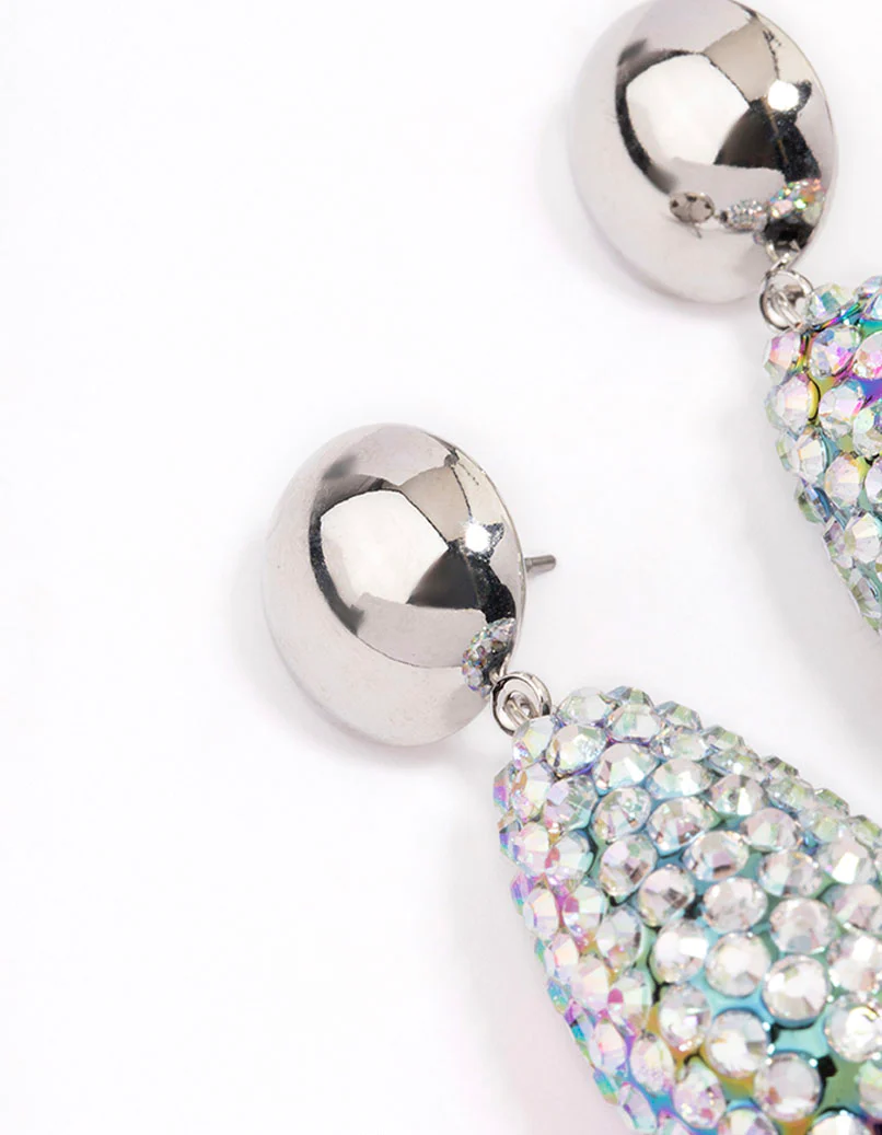 Opal Diamante Drop Earrings - Image 2