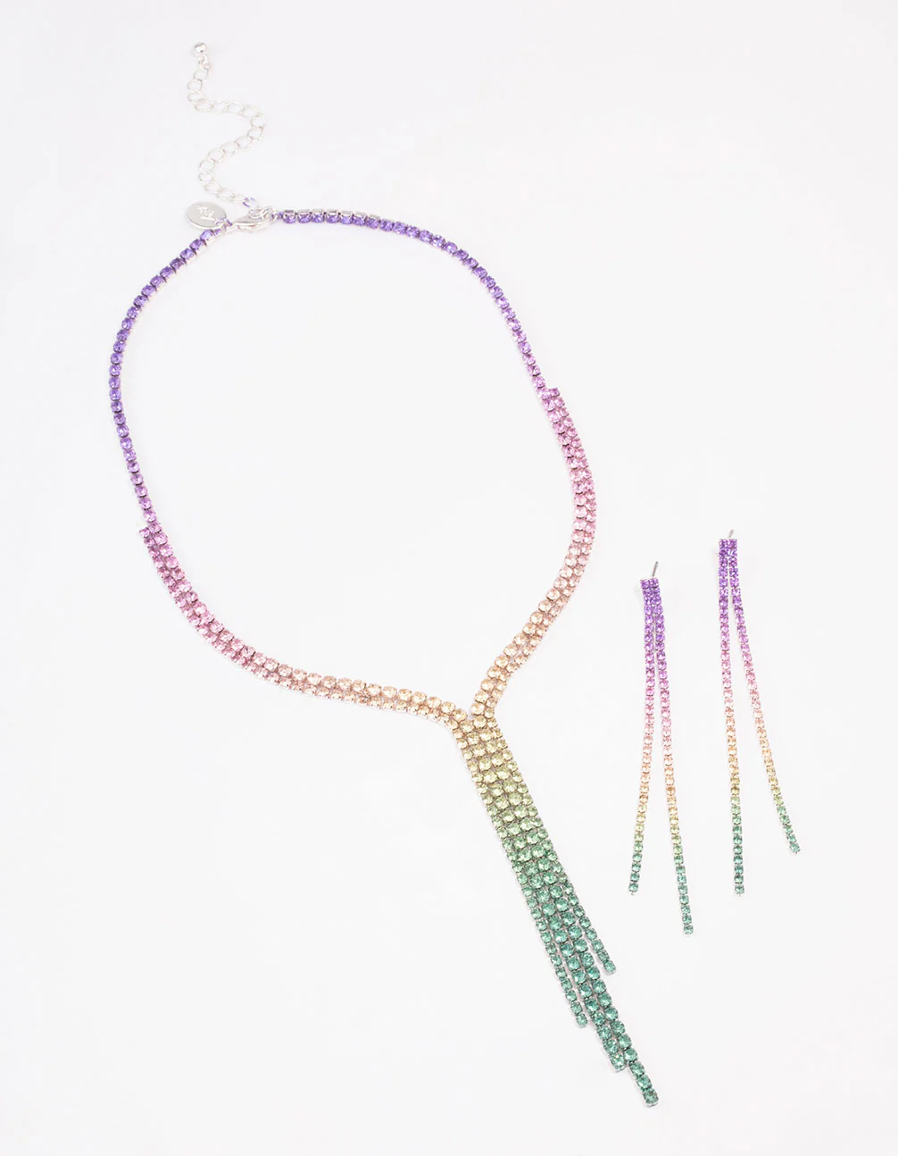Silver Statement Diamante Jewellery Set - Image 2